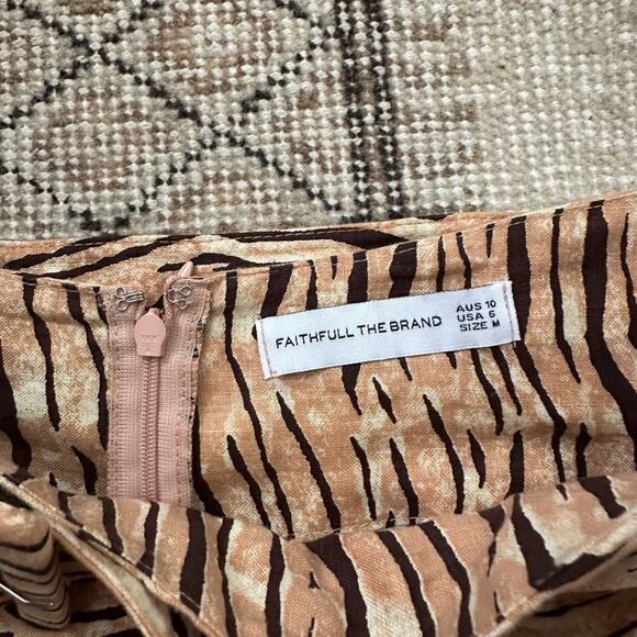 DONT BUY Faithfull the Brand Lena Tiger Print Wide Leg Pants - Picture 4 of 8